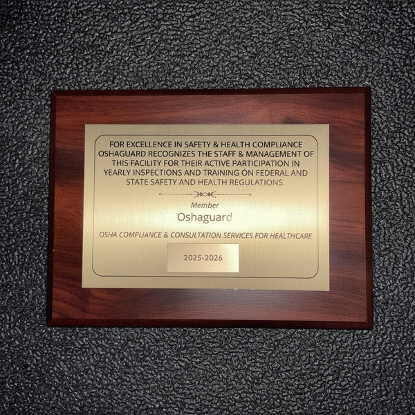 Recognition of OSHA Compliance